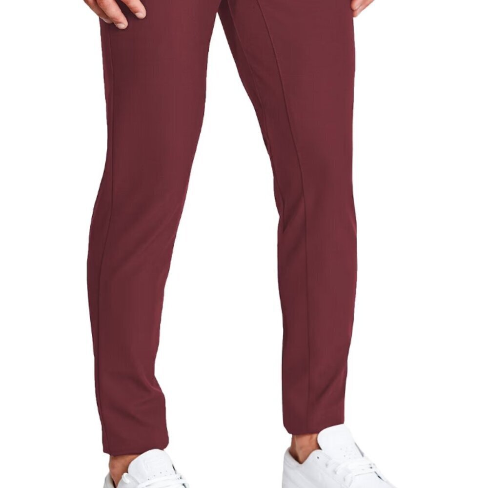 SPOKE Techwear Lite Urban Utility, Performance Pants, Waist 35 Maroon Red